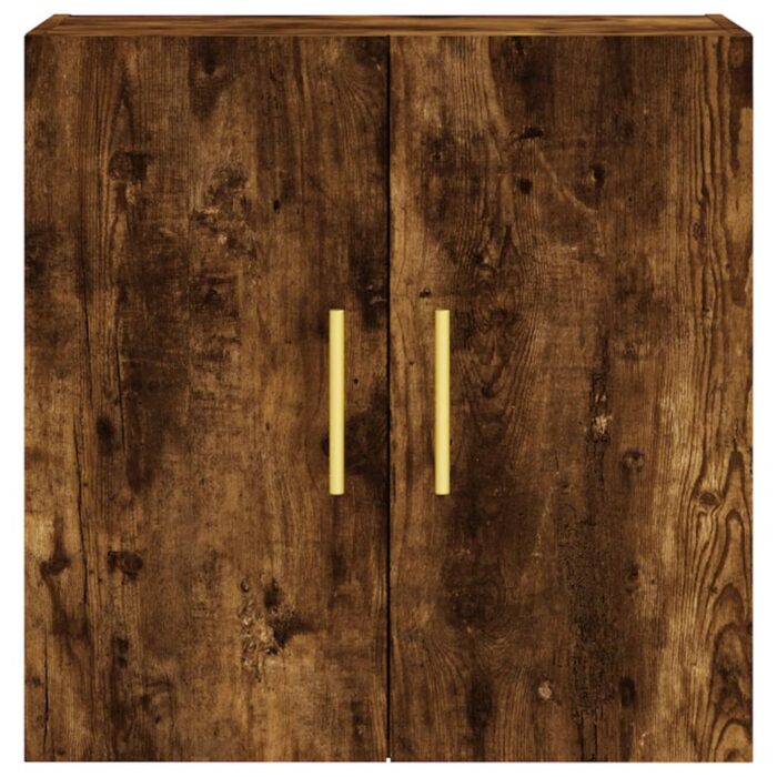Armoire murale chêne fumé 60x31x60 cm bois d'ingénierie – Image 3