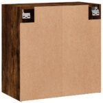 Armoire murale chêne fumé 60x31x60 cm bois d'ingénierie – Image 6