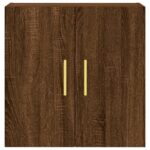 Armoire murale chêne marron 60x31x60 cm bois d'ingénierie – Image 3