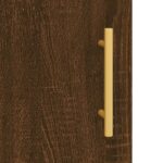 Armoire murale chêne marron 60x31x60 cm bois d'ingénierie – Image 7