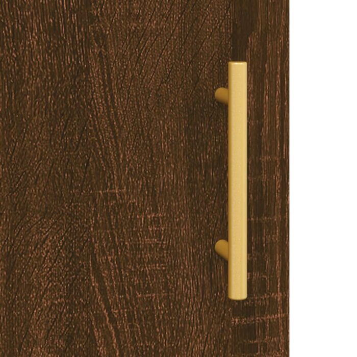 Armoire murale chêne marron 60x31x60 cm bois d'ingénierie – Image 7
