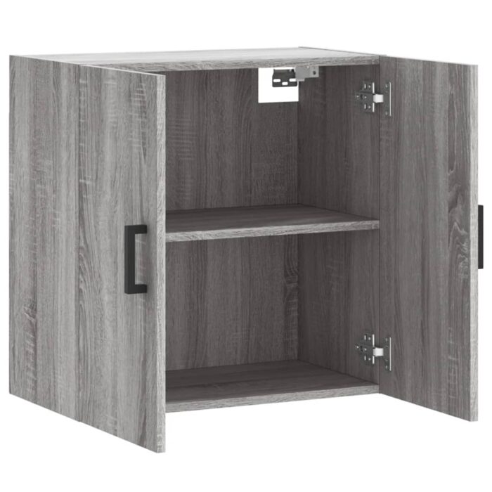 Armoire murale sonoma gris 60x31x60 cm bois d'ingénierie – Image 4