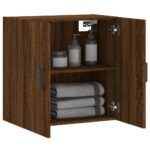 Armoire murale chêne marron 60x31x60 cm bois d'ingénierie – Image 2