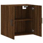 Armoire murale chêne marron 60x31x60 cm bois d'ingénierie – Image 4