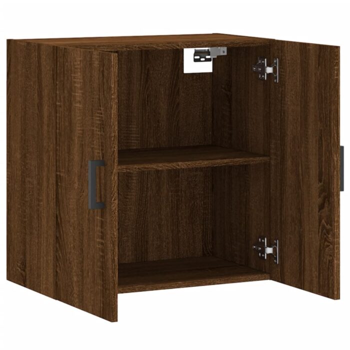 Armoire murale chêne marron 60x31x60 cm bois d'ingénierie – Image 4