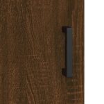Armoire murale chêne marron 60x31x60 cm bois d'ingénierie – Image 7