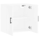 Armoire murale blanc 60x31x60 cm bois d'ingénierie – Image 4