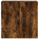 Armoire murale chêne fumé 60x31x60 cm bois d'ingénierie – Image 3