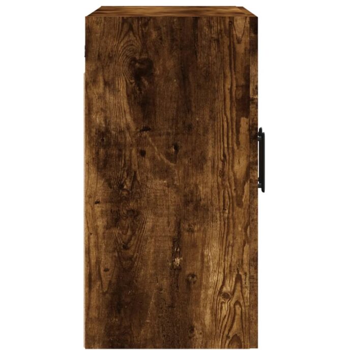 Armoire murale chêne fumé 60x31x60 cm bois d'ingénierie – Image 5