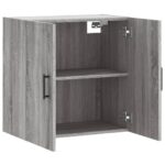 Armoire murale sonoma gris 60x31x60 cm bois d'ingénierie – Image 4