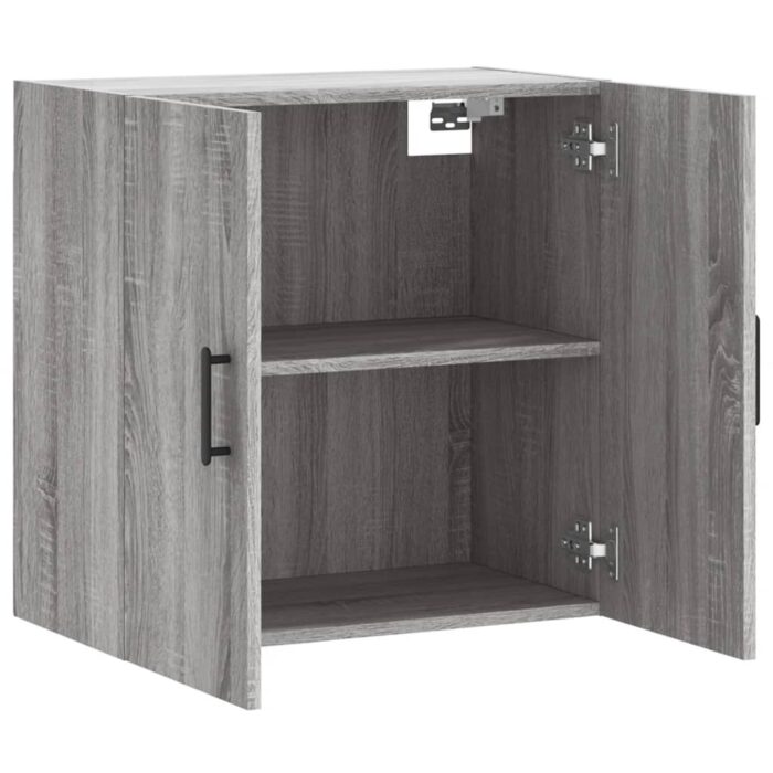 Armoire murale sonoma gris 60x31x60 cm bois d'ingénierie – Image 4