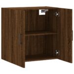 Armoire murale chêne marron 60x31x60 cm bois d'ingénierie – Image 4