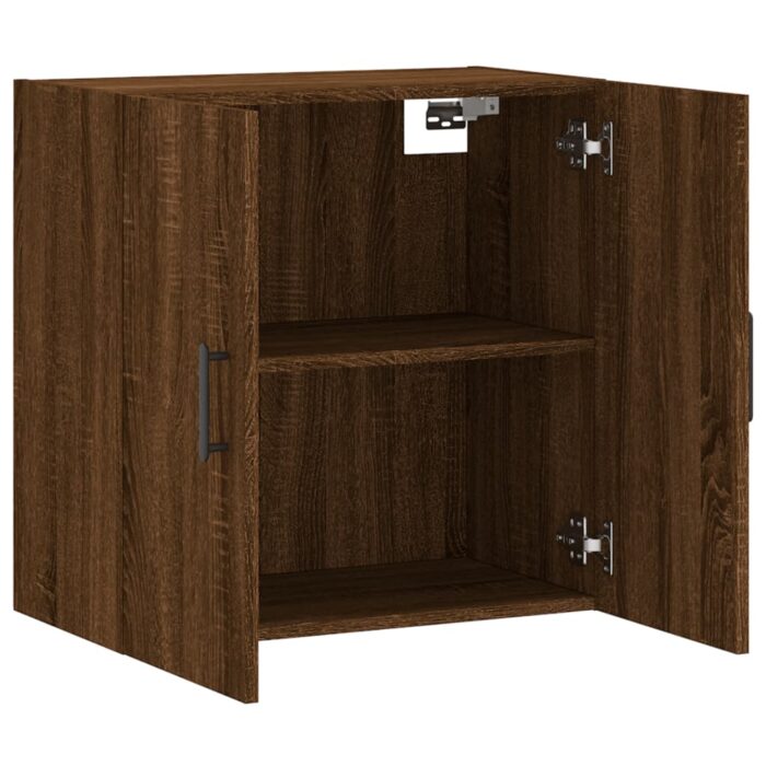Armoire murale chêne marron 60x31x60 cm bois d'ingénierie – Image 4