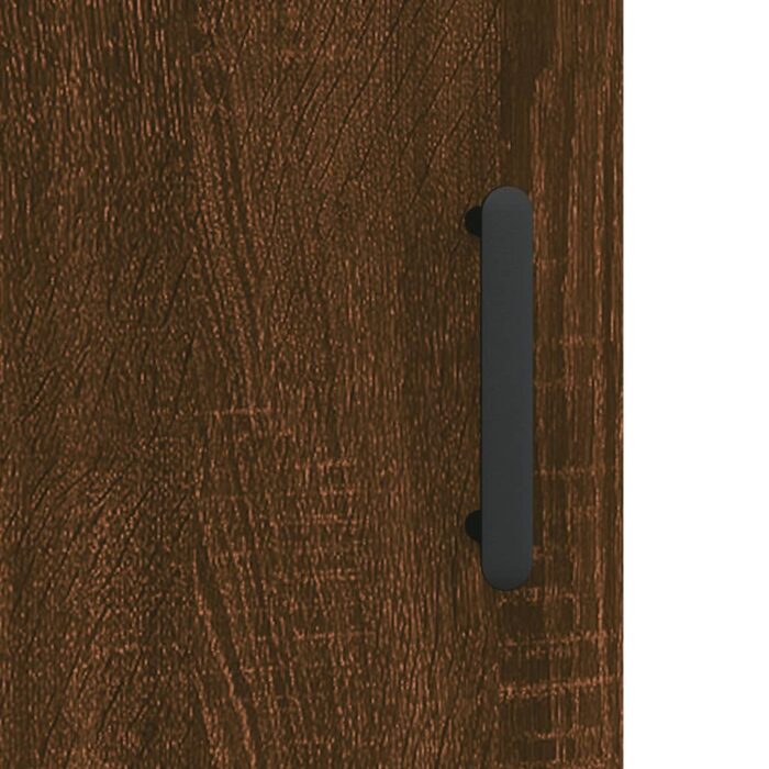 Armoire murale chêne marron 60x31x60 cm bois d'ingénierie – Image 8