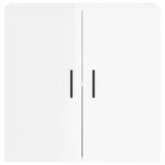 Armoire murale Blanc brillant 60x31x60 cm Bois d'ingénierie – Image 3