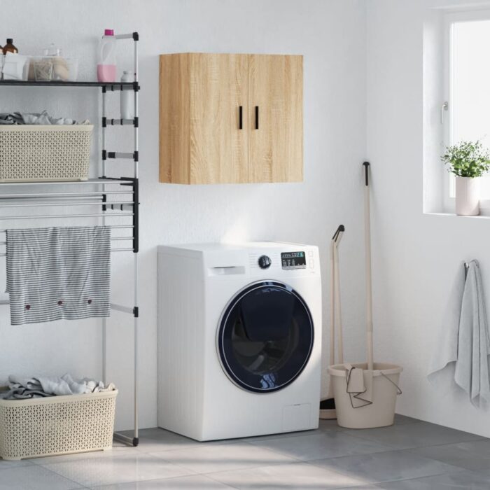 Armoire murale chêne sonoma 60x31x60 cm bois d'ingénierie – Image 1