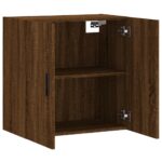 Armoire murale chêne marron 60x31x60 cm bois d'ingénierie – Image 4