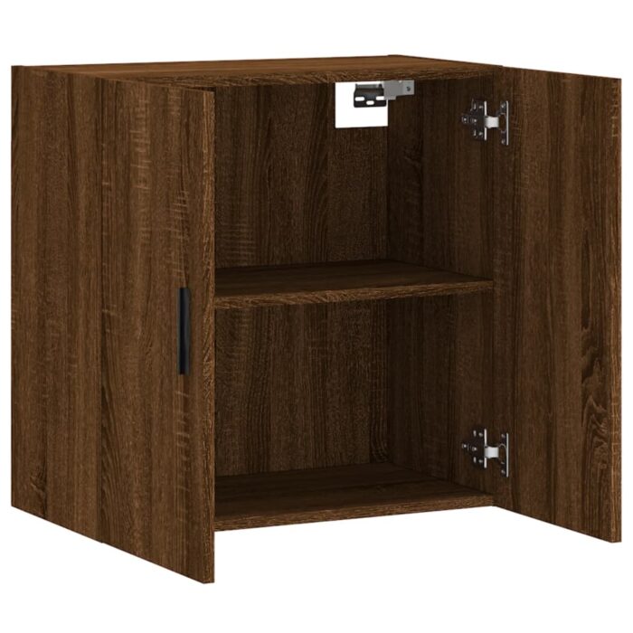 Armoire murale chêne marron 60x31x60 cm bois d'ingénierie – Image 4