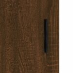 Armoire murale chêne marron 60x31x60 cm bois d'ingénierie – Image 7