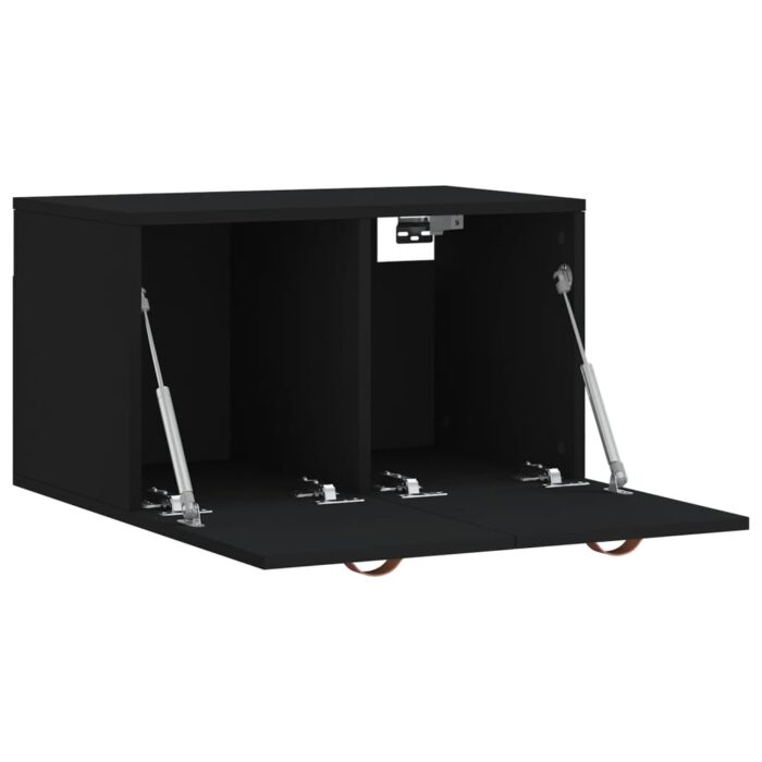 Armoire murale Noir 60x36,5x35 cm Bois d'ingénierie – Image 4