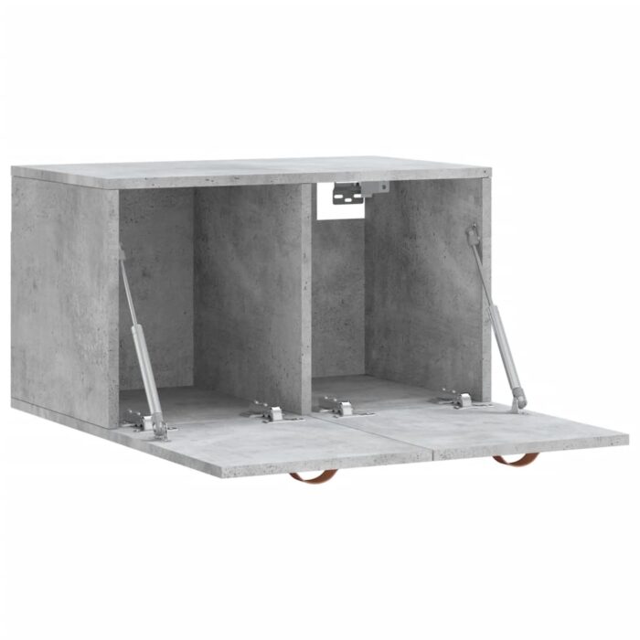 Armoire murale Gris béton 60x36,5x35 cm Bois d'ingénierie – Image 4