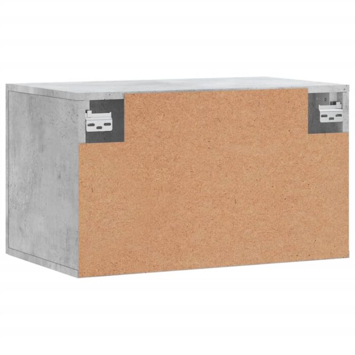 Armoire murale Gris béton 60x36,5x35 cm Bois d'ingénierie – Image 6