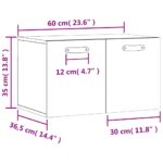 Armoire murale Blanc 60x36,5x35 cm Bois d'ingénierie – Image 10