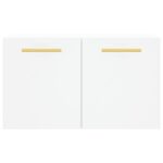 Armoire murale Blanc 60x36,5x35 cm Bois d'ingénierie – Image 3