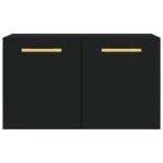Armoire murale Noir 60x36,5x35 cm Bois d'ingénierie – Image 3