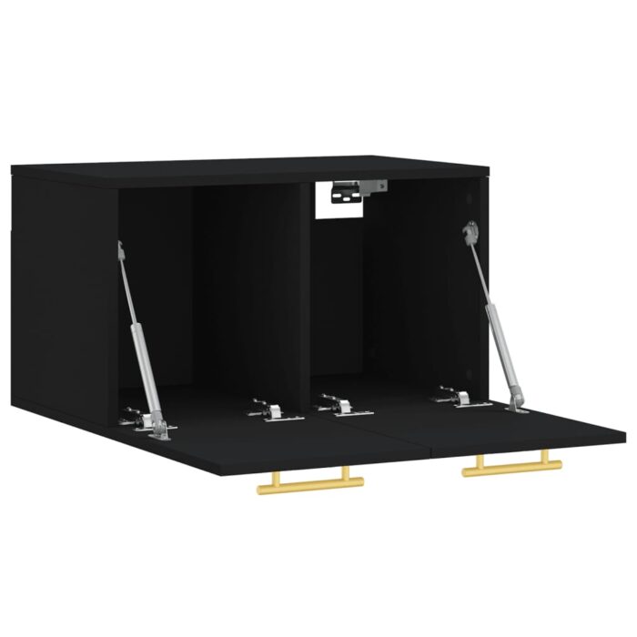 Armoire murale Noir 60x36,5x35 cm Bois d'ingénierie – Image 4