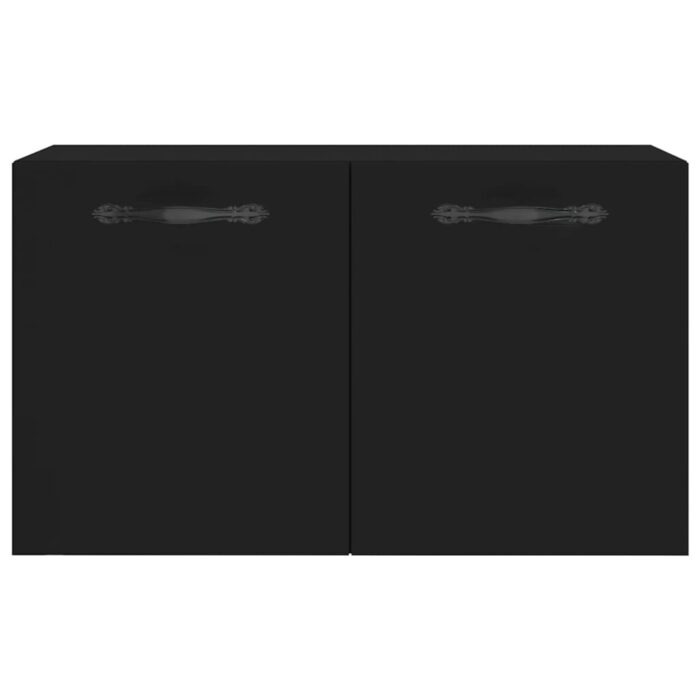 Armoire murale Noir 60x36,5x35 cm Bois d'ingénierie – Image 3