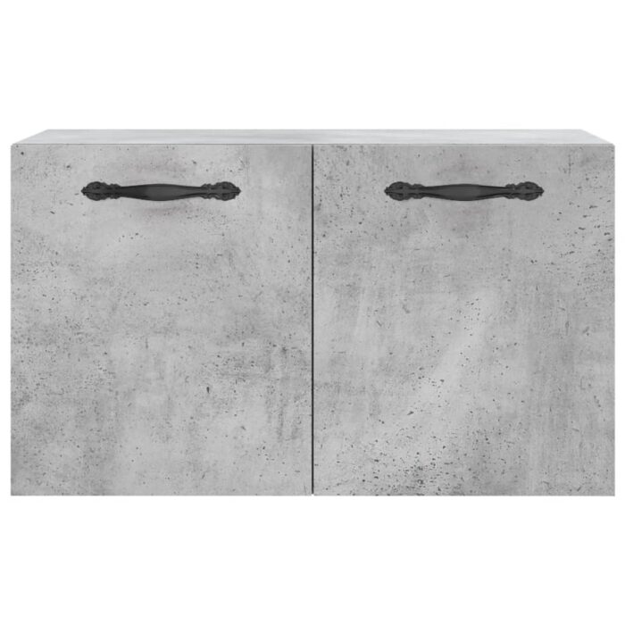 Armoire murale Gris béton 60x36,5x35 cm Bois d'ingénierie – Image 3
