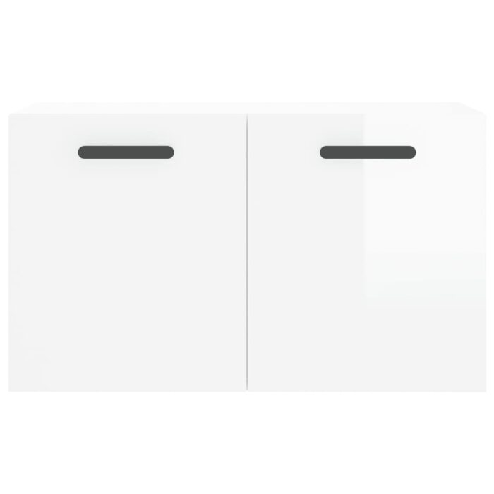 Armoire murale Blanc brillant 60x36,5x35 cm Bois d'ingénierie – Image 3