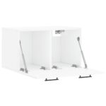 Armoire murale Blanc brillant 60x36,5x35 cm Bois d'ingénierie – Image 4