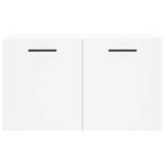 Armoire murale Blanc 60x36,5x35 cm Bois d'ingénierie – Image 3