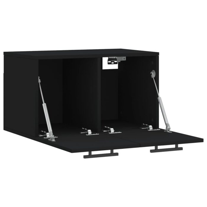 Armoire murale Noir 60x36,5x35 cm Bois d'ingénierie – Image 4