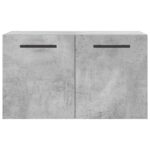 Armoire murale Gris béton 60x36,5x35 cm Bois d'ingénierie – Image 3