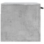 Armoire murale Gris béton 60x36,5x35 cm Bois d'ingénierie – Image 5