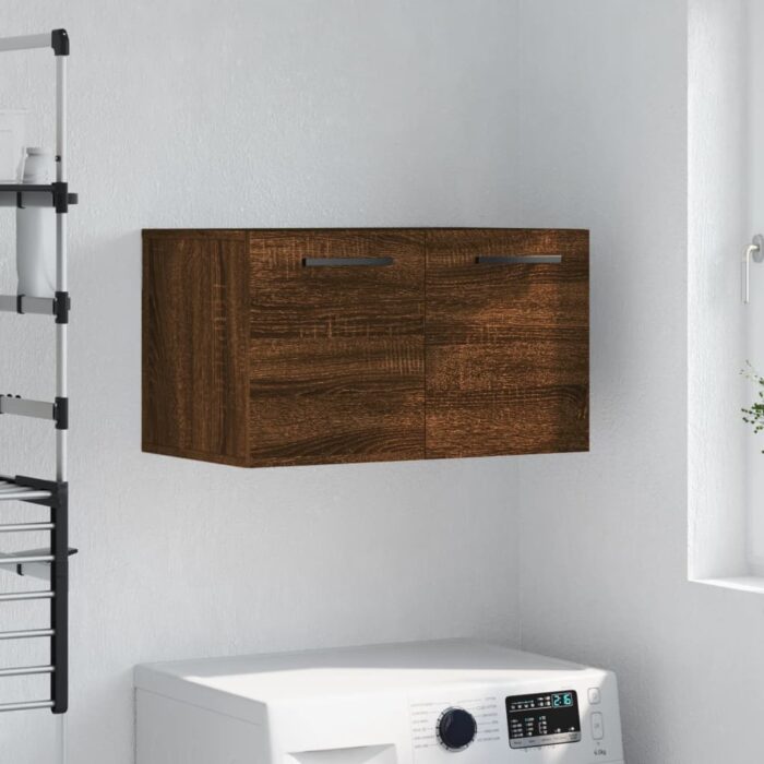 Armoire murale Chêne marron 60x36,5x35 cm Bois d'ingénierie – Image 1