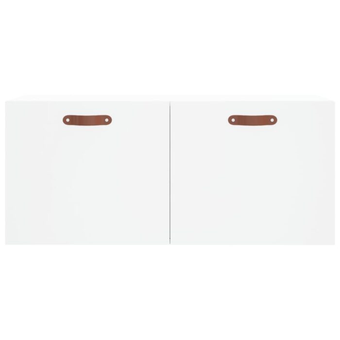 Armoire murale blanc 80x36,5x35 cm bois d'ingénierie – Image 3