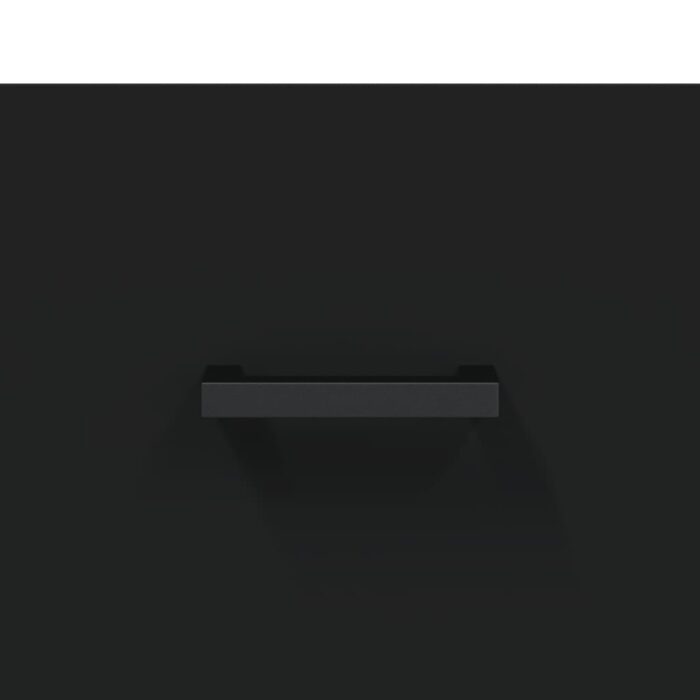 Armoire murale noir 80x36,5x35 cm bois d'ingénierie – Image 7