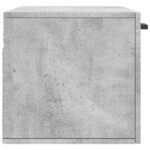 Armoire murale gris béton 80x36,5x35 cm bois d'ingénierie – Image 5