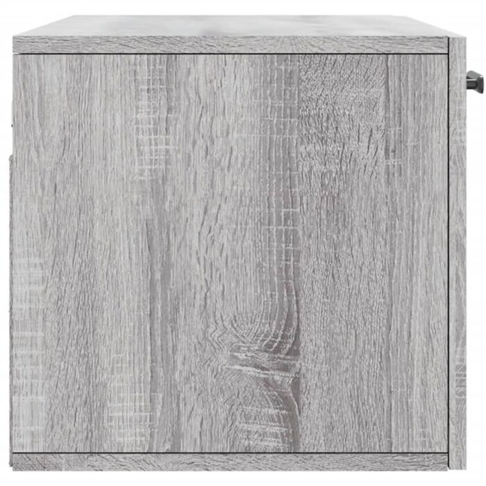 Armoire murale sonoma gris 80x36,5x35 cm bois d'ingénierie – Image 5