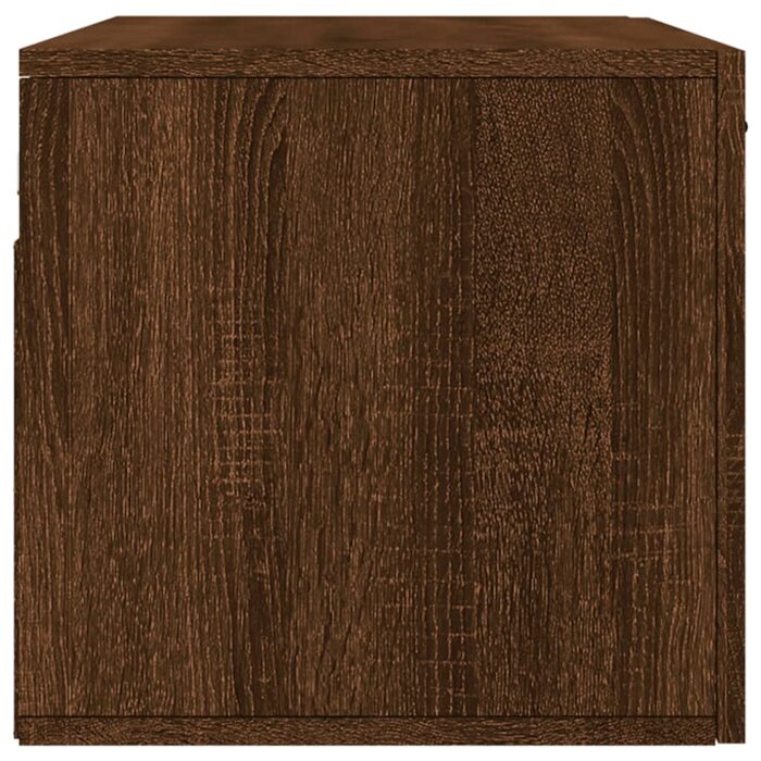 Armoire murale chêne marron 80x36,5x35 cm bois d'ingénierie – Image 5