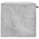 Armoire murale gris béton 80x36,5x35 cm bois d'ingénierie – Image 5