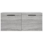Armoire murale sonoma gris 80x36,5x35 cm bois d'ingénierie – Image 3