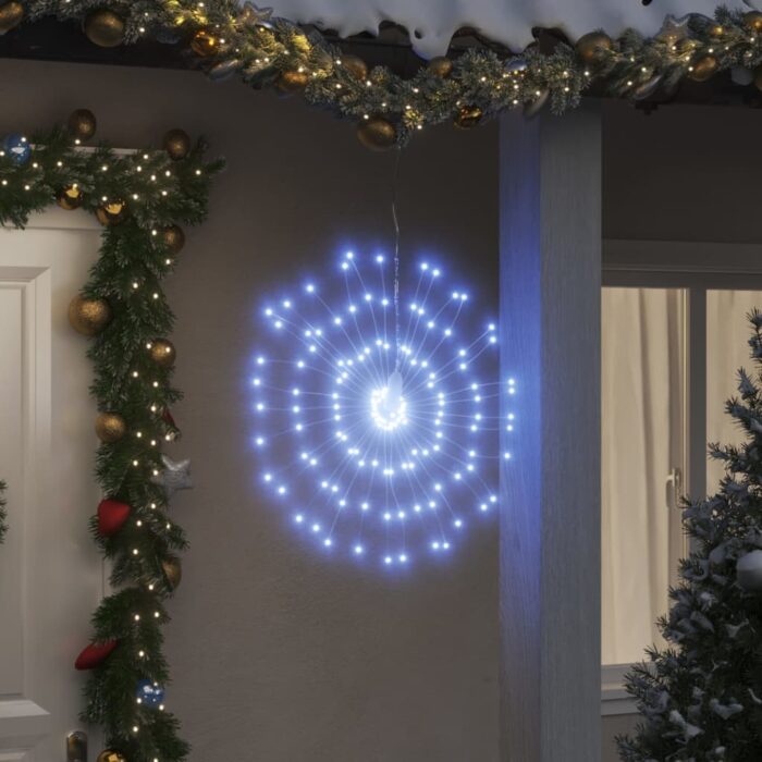 Étoile rayonnante de Noël 140 LED 2 pcs blanc froid 17 cm – Image 1