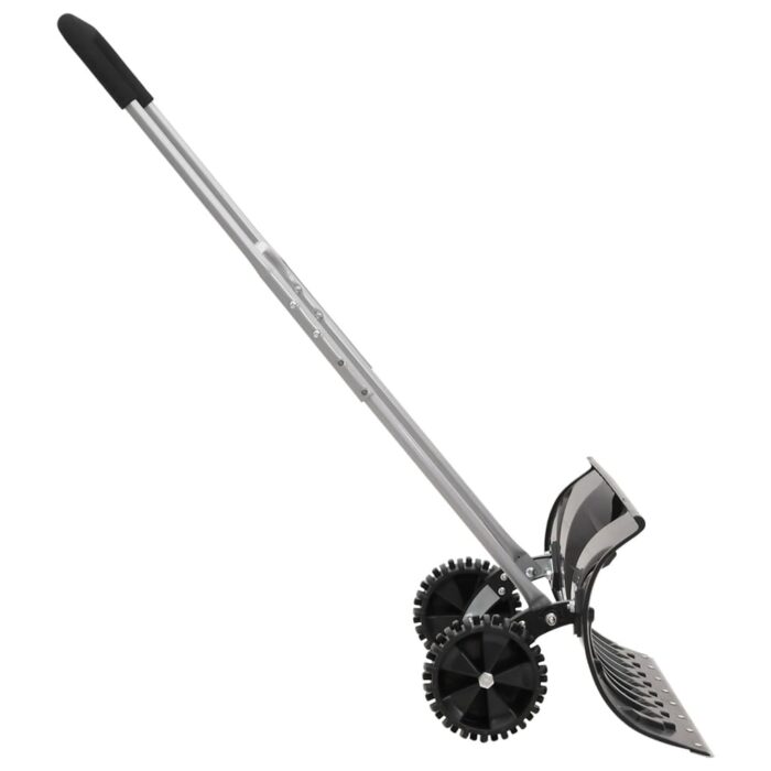 Pelle à neige avec poignée extensible noir 66 cm lame en acier – Image 2