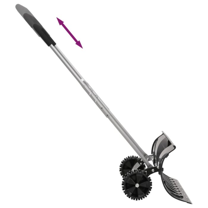 Pelle à neige avec poignée extensible noir 66 cm lame en acier – Image 4