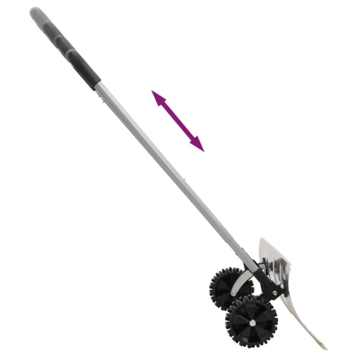 Pelle à neige et poignée extensible argenté 61 cm lame en acier – Image 4